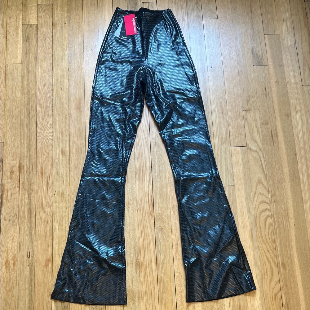 Commando Metallic Black Leggings